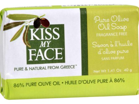 Kiss My Face Bar Soap - Pure Olive Oil - Travel Size - Pack Of 12 - 1.41 Oz Fashion