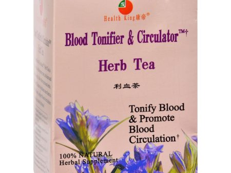 Health King Medicinal Teas Blood Tonifier And Circulator Herb Tea - 20 Tea Bags Online Sale