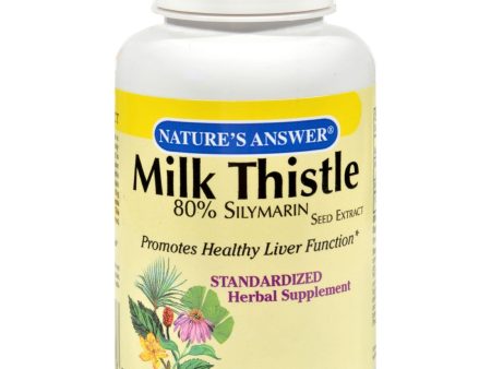 Nature s Answer Milk Thistle Seed Extract - 120 Vegetarian Capsules Supply