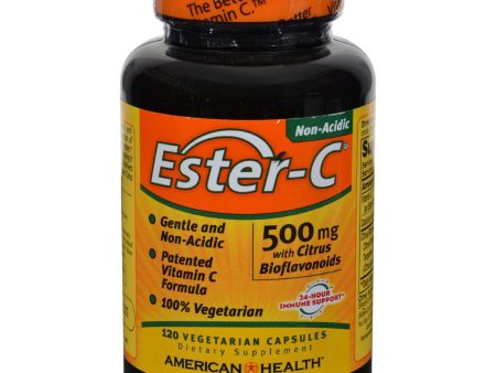 American Health Ester-c With Citrus Bioflavonoids - 500 Mg - 120 Vegetarian Capsules Discount