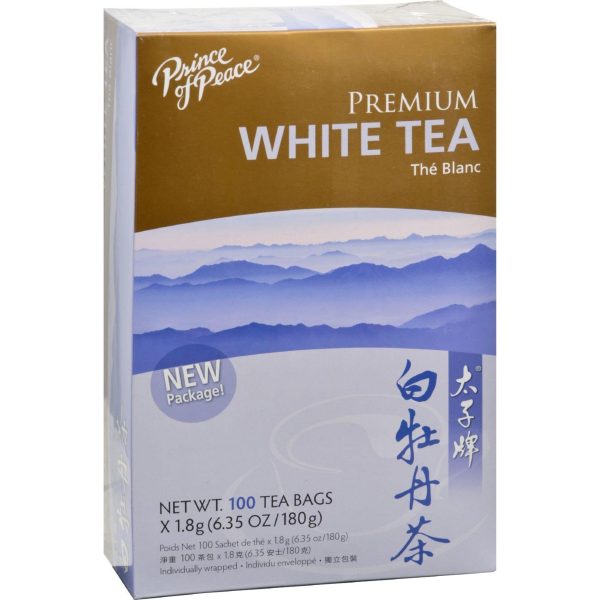 Prince Of Peace Natural Premium Peony White Tea - 100 Tea Bags For Cheap