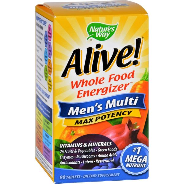 Nature s Way Alive Men s Multi - 90 Tablets Discount