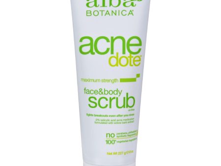 Alba Botanica Natural Acnedote Face And Body Scrub - 8 Fl Oz Online