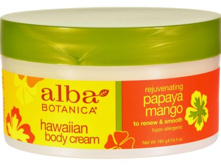 Alba Botanica Hawaiian Spa Body Cream Papaya Mango - 6.5 Oz Sale