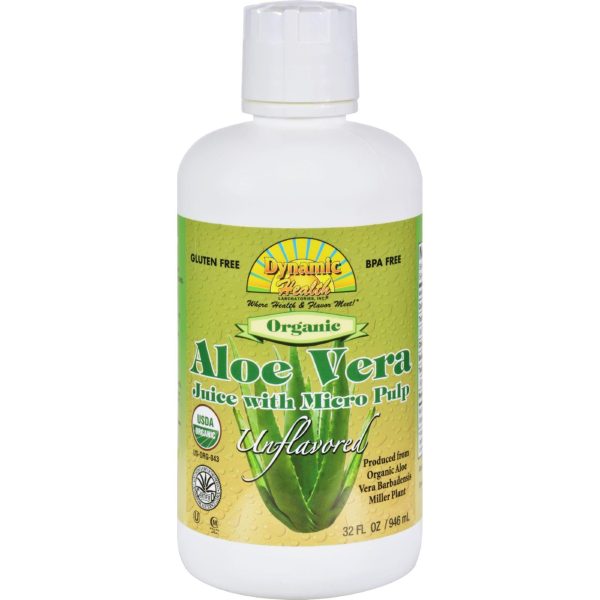 Dynamic Health Organic Aloe Vera Juice With Micro Pulp - 32 Fl Oz Discount