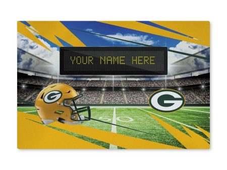 NFL Green Bay Packers Scoreboard Personalized Washable Rug 20x32 Inches For Discount