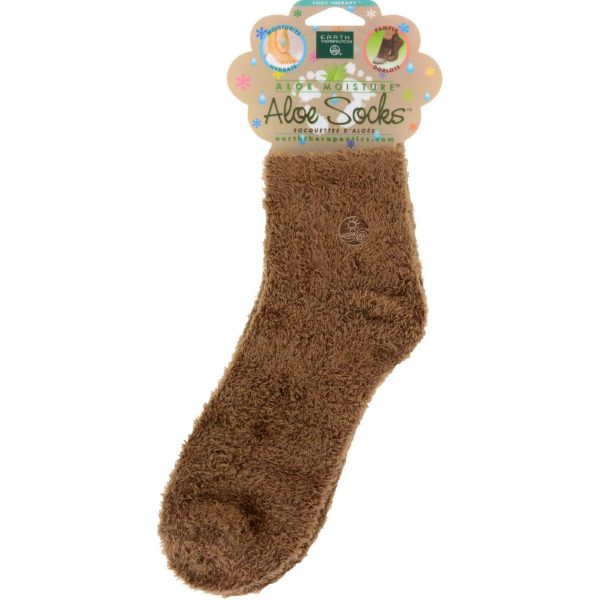 Earth Therapeutics Socks Infused Socks- Brown - Pair Online now