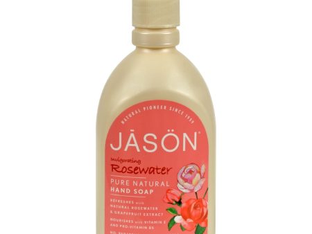 Jason Pure Natural Hand Soap Invigorating Rosewater - 16 Fl Oz For Sale